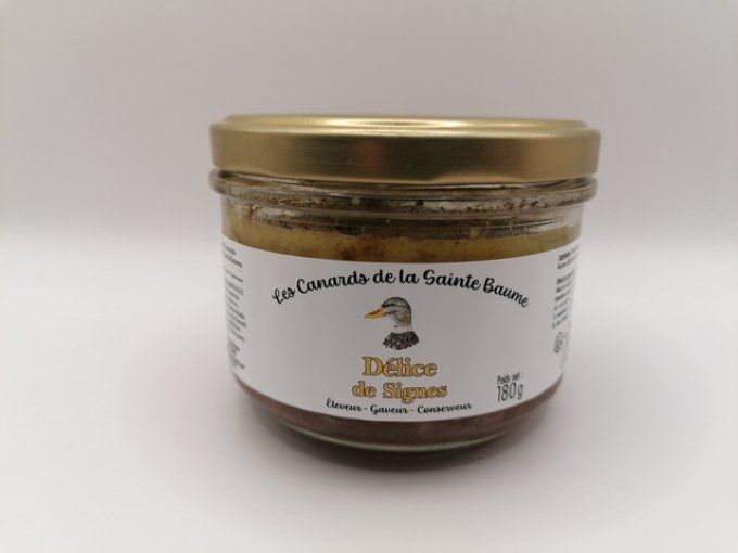 Délice de Signes : pâté de canard au foie gras - 180 gr