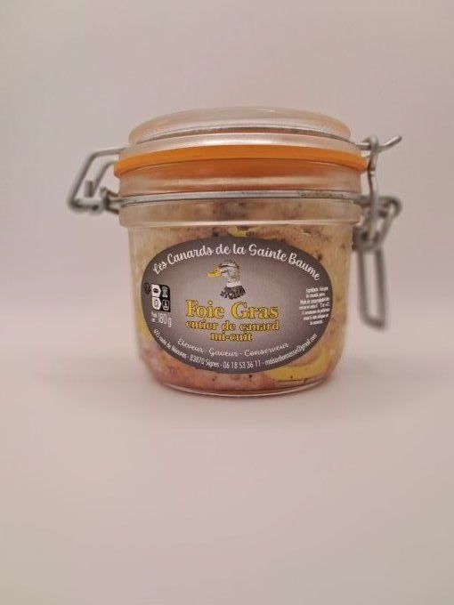 Foie gras entier de canard mi-cuit - 180 gr